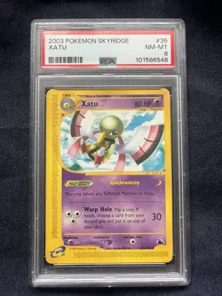 Pokemon TCG Xatu Skyridge Non Holo Rare 35/144 PSA 8 NM-MT - Image 1