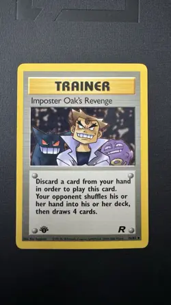 1st Edition Imposter Oak's Revenge Trainer Pokemon - Image 1