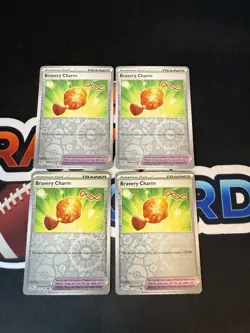 x4 Bravery Charm 173/193 Playset - Paldea Evolved - Pokemon TCG - Reverse Holo - Image 1