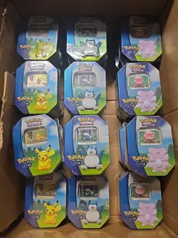 Pokemon TCG: Full Set of Three (3) Pokemon GO Tins - Factory Sealed - Image 1
