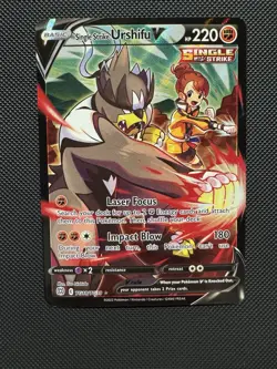 Pokemon TCG Single Strike Urshifu V TG18/TG30 SWSH09: Brilliant Stars Trainer NM - Image 1