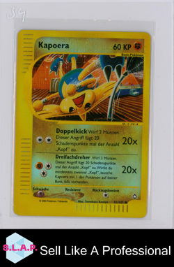 KAPOERA POKEMON 82/147 2002 AQUAPOLIS REVERSE FOIL GERMAN - Image 1