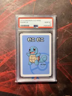 2019 Pokemon Japanese Old Maid Squirtle | PSA 10 - Image 1