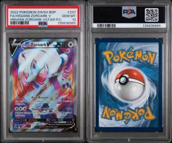 2022 POKEMON SWSH BLACK STAR PROMO #297 FULL ART/HISUIAN ZOROARK V PSA 10 GEM MT - Image 3