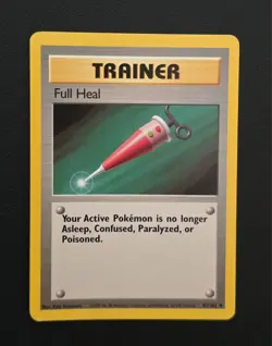Pokemon Trainer Full Heal 82/102 Base Set Vintage WOTC Common - Image 2