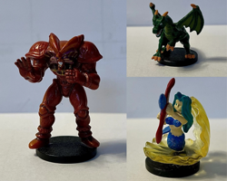 Yu Gi Oh DDM Exodia + Red Archery Girl + Blackland Fire Dragon Figures Only Lot - Image 1