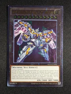 Yugioh - Divine Arsenal AA-ZEUS - Sky Thunder OP18-EN002 Ultimate Rare NM - Image 1