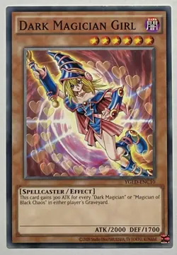 Dark Magician Girl YGLD-ENC10 (NM) Common Unlimited 2020 Yu-Gi-Oh! TCG - Image 1