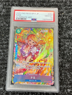 2025 One Piece OP11 Nami #054 Alternate Art PSA 10 GEM MINT Japanese - Image 1
