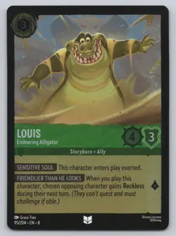 Disney Lorcana Cold Foil - Louis - Endearing Alligator 95 - Reign of Jafar (8) - Image 1