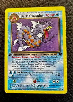 Pokemon Card - Dark Gyarados Team Rocket 25/82 Rare 1st Edition Excellent - Image 1