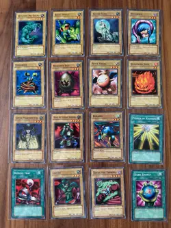 Yu-Gi-Oh! Legend of Blue Eyes LOB 1st Edition Common Lot (16 Cards) Vintage - Image 1