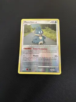 Pokemon Card Diamond & Pearl Reverse Holo Munchlax Lv.8 33/130 Rare - Image 2