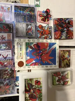 Pokemon Lot of Cards, Stickers, Magnets, Acrylics Scizor Only Lot of 46 - Image 5