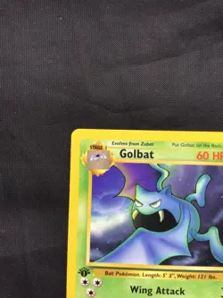 Pokemon Cards: Fossil 1st Edition Uncommon: Golbat 34/62 - Image 2