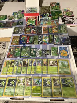 Pokemon Lot of Cards, Stickers, Magnets, Acrylics Scyther Only Lot of 65 - Image 1