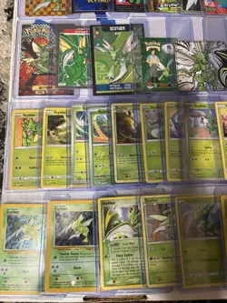 Pokemon Lot of Cards, Stickers, Magnets, Acrylics Scyther Only Lot of 65 - Image 2