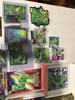 Pokemon Lot of Cards, Stickers, Magnets, Acrylics Scyther Only Lot of 65 - Image 4