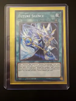 LEDE-EN054 Future Silence Secret Rare 1st Edition NM Yugioh Card - Image 1