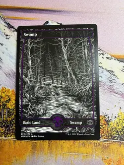 X 7 Swamp (272) Land - MTG Crimson Vow - Pig Hands 7 Full Art Lands - Image 1