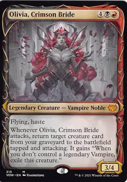 Olivia, Crimson Bride (Showcase) M Innistrad: Crimson Vow 315 NM - Image 1