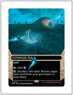 1x Petrified Field 0032, Edge of Eternities Stellar Sights, Magic MTG NM - Image 1