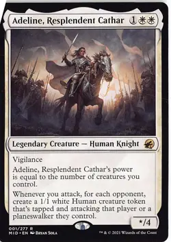 Adeline, Resplendent Cathar R Innistrad: Midnight Hunt 1 NM - Image 1