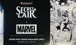 MTG Secret Lair X Marvel Spider-Man: Venom Unleashed (Inks) Rainbow Foil Sealed - Image 1