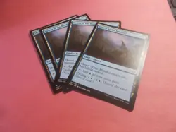 Desert of the Mindful x4 MTG Hour of Devastation Blue Common Land NM - Image 1