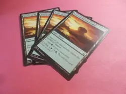 Desert of the Indomitable x4 MTG Hour of Devastation Green Uncommon Land NM - Image 1