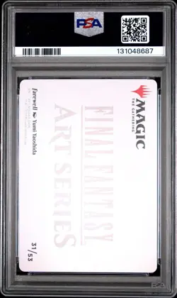 2025 MTG FINAL FANTASY ART SERIES GOLD STAMPED #31 FAREWELL GOLD STAMPED PSA 10 - Image 2