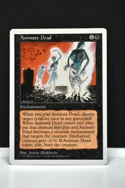 MTG, ANIMATE DEAD, 5TH EDITION, NM, NEVER PLAYED - Image 1