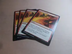 Chandra's Outrage x4 MTG Core Set 2020 Red Common Sorcery NM - Image 1
