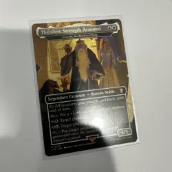Theoden, Strength Restored 0515 Non-Foil NM Fresh Hildebrandt MTG LTR - Image 1