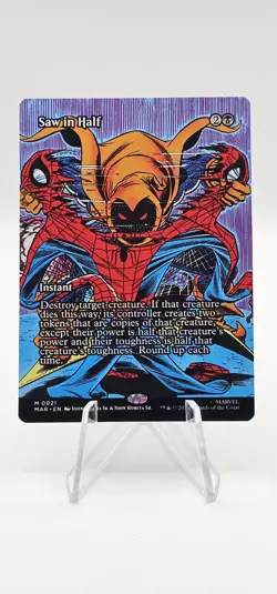 Saw in Half 0021 Borderless MTG Spider-Man Non-Foil NM/M - Image 1