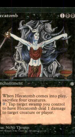 Hecatomb LP Light Play Ice Age MTG [11605] - Image 1