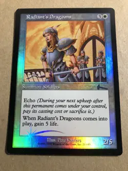 Radiant's Dragoons Urza's Legacy MP FOIL Magic the Gathering MtG - Image 1