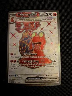 Magcargo ex 191/167 Sv06: Twilight Masquerade Holo Full Art Near Mint Pokemon - Image 1
