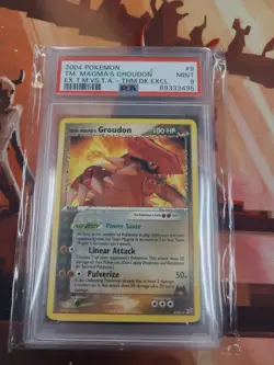 PSA 9 MINT Pokemon Team Magma's Groudon 2004 Theme Deck Non-Holo Promo DPK72 - Image 1