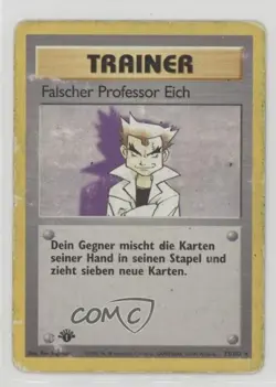 Imposter Professor Oak German 1st Ed. Pokemon Base Set #73 1999 - Image 1