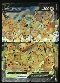 Pokemon - Pikachu V-Union - SWSH139-142 Celebrations TCG Full 4 Card Promo Set - Image 1