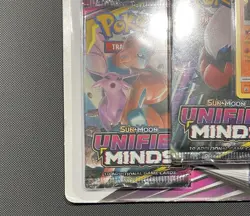 2019 Pokemon Unified Minds 3-Pack Blister Factory Sealed - Stakataka SM209 - Image 4