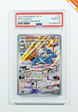 Pokemon PSA 10 Metagross #178 Cronoforze Illustration Rare 2024 Italiano - Image 1