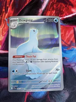 Pokemon TCG Dewgong 097/094 Illustration Rare Phantasmal Flames Pack Fresh - Image 1