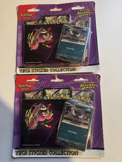 Pokemon Ascended Heroes Tech Sticker Collection x2 (Gastly) Promo Card. - Image 1