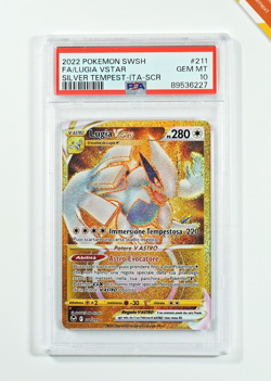 Pokemon PSA 10 Lugia Vastro #211 Full Art Tempesta Argentata 2022 Italiano - Image 1