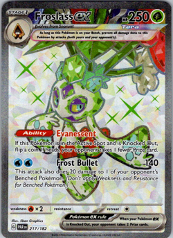 Pokemon Paradox Rift - FROSLASS EX - ULTRA RARE - 217/182 - NM/M - Image 1