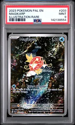 2023 POKEMON PAL EN-PALDEA EVOLVED ILLUSTRATION RARE #203 MAGIKARP PSA 9 - Image 1