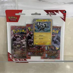 Pokemon: Scarlet & Violet Destined Rivals 3-Pack Blister Zebstrika - Image 1