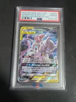 Mewtwo & Mew GX SM191 Pokemon Sm Black Star Promo Tag Team GEM MINT PSA 10 - Image 1